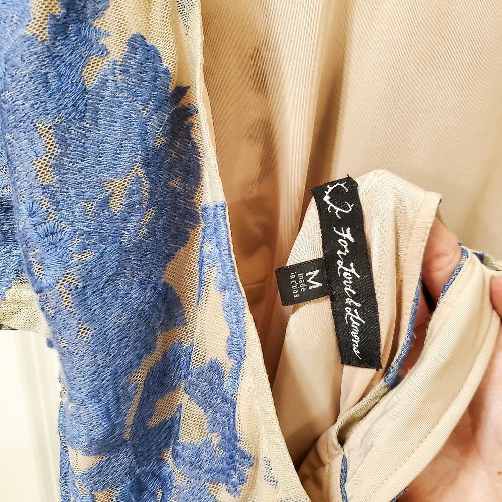 For Love and Lemons Blue San Marcos Mini Dress - Picture 3 of 6